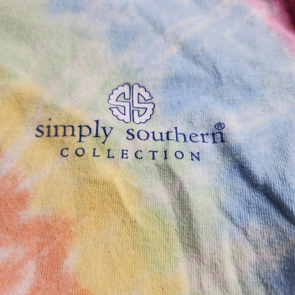 Simply Southern Collection Womens Small Tie Dye Unicorn T-Shirt - Picture 6 of 7